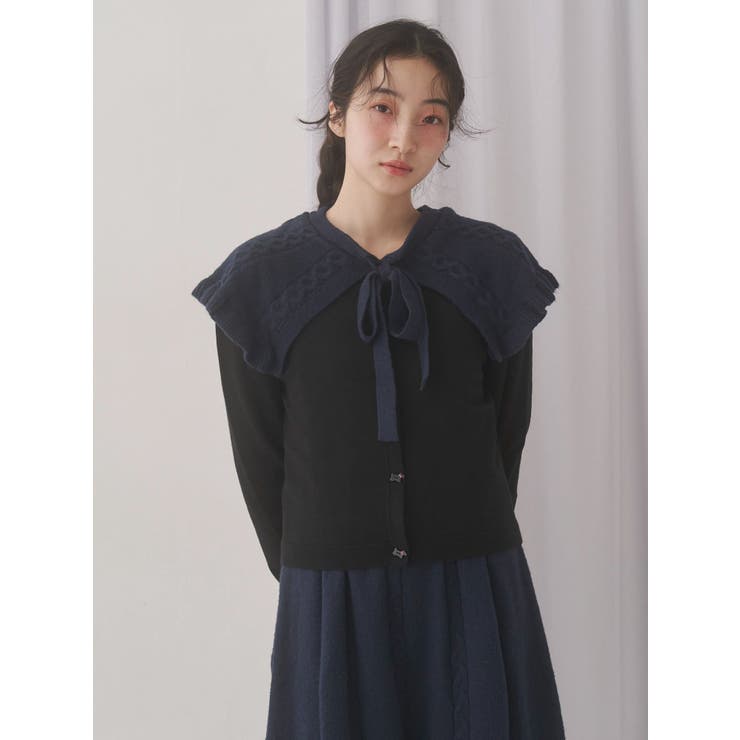 ケープリボンニットワンピース | merry jenny | 詳細画像15 