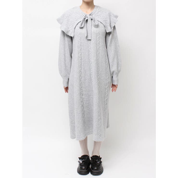 ケープリボンニットワンピース | merry jenny | 詳細画像17 