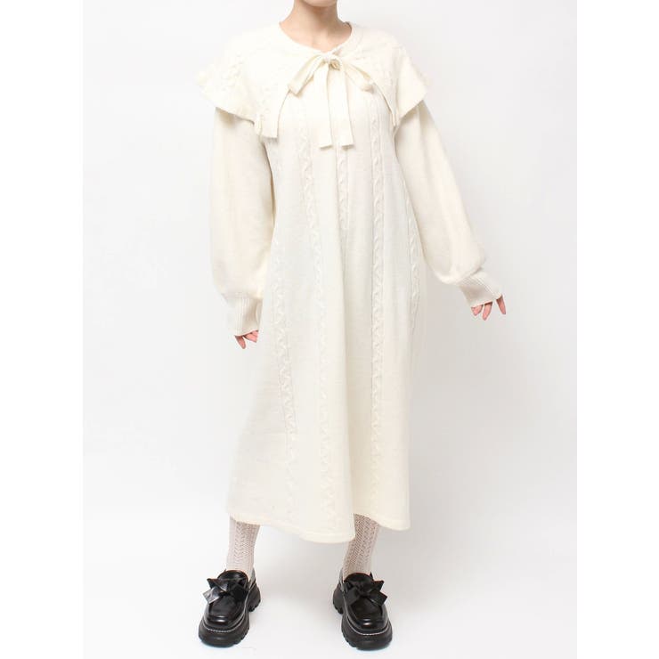 ケープリボンニットワンピース | merry jenny | 詳細画像27 