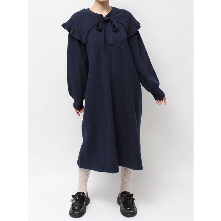 ケープリボンニットワンピース | merry jenny | 詳細画像28 