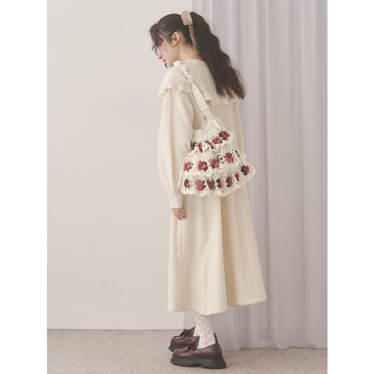 ケープリボンニットワンピース | merry jenny | 詳細画像5 