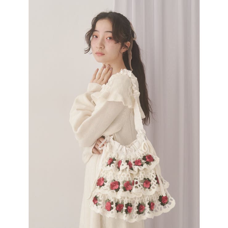 ケープリボンニットワンピース | merry jenny | 詳細画像6 