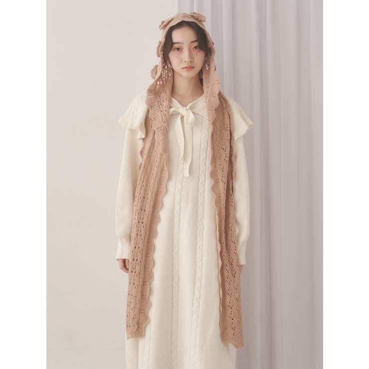 ケープリボンニットワンピース | merry jenny | 詳細画像7 