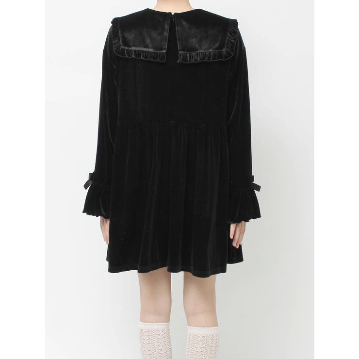 ベロアリボンミニワンピース | merry jenny | 詳細画像16 