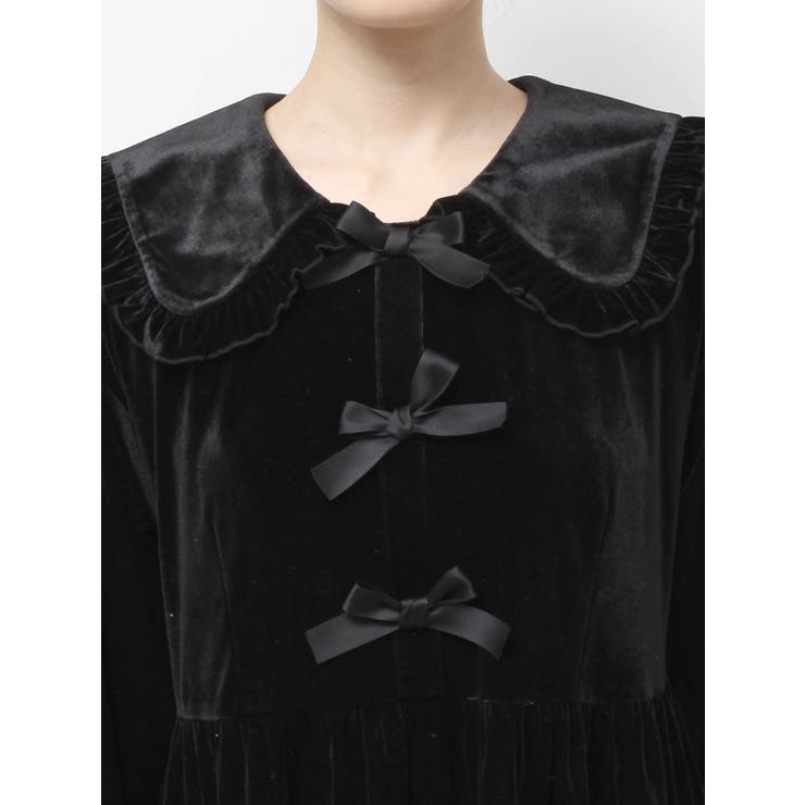 ベロアリボンミニワンピース | merry jenny | 詳細画像17 