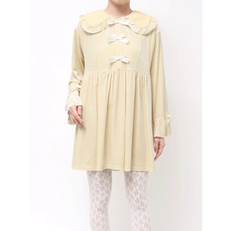 ベロアリボンミニワンピース | merry jenny | 詳細画像25 