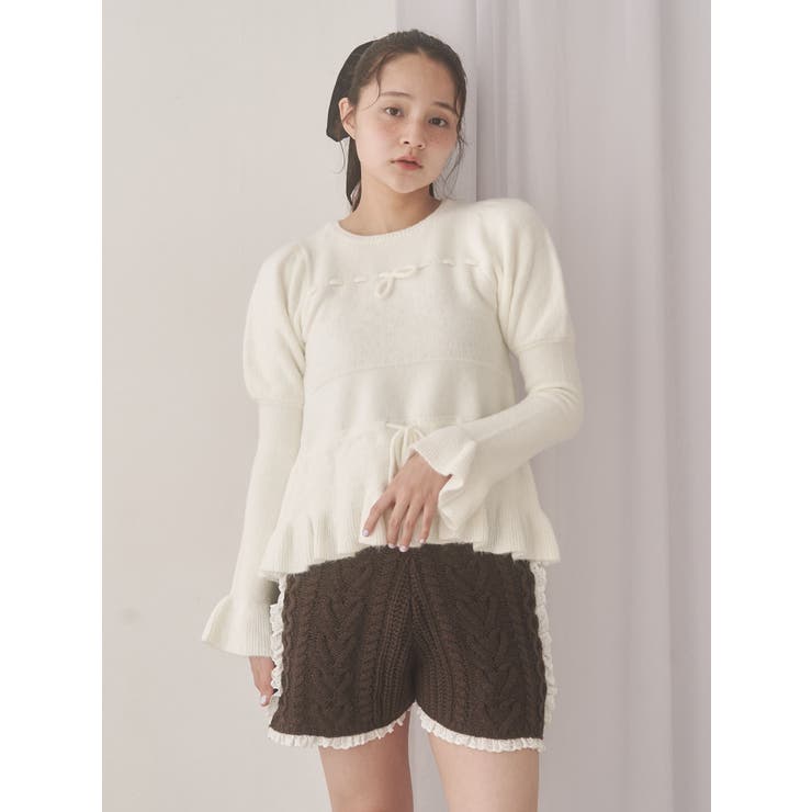 frill knit shortpants | merry jenny | 詳細画像16 