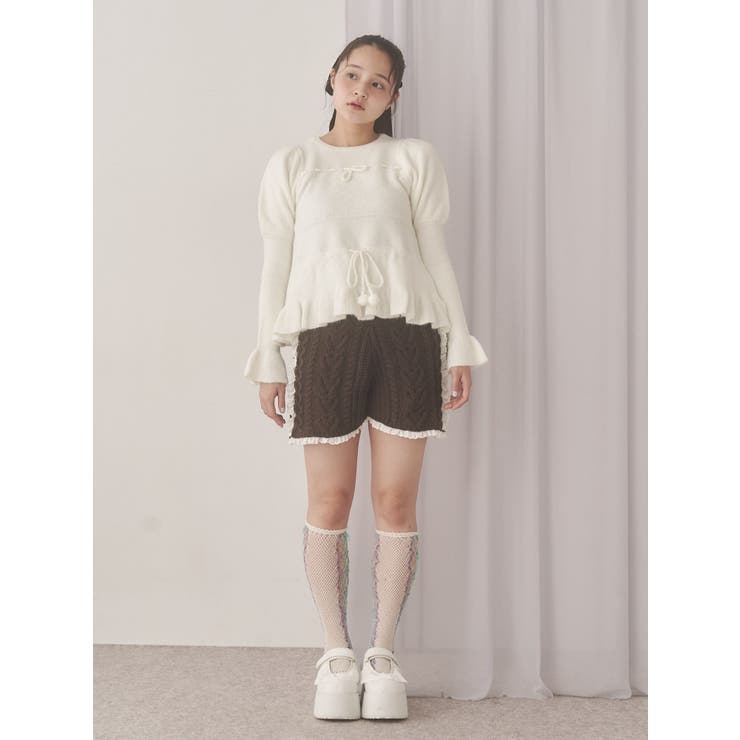 frill knit shortpants | merry jenny | 詳細画像18 