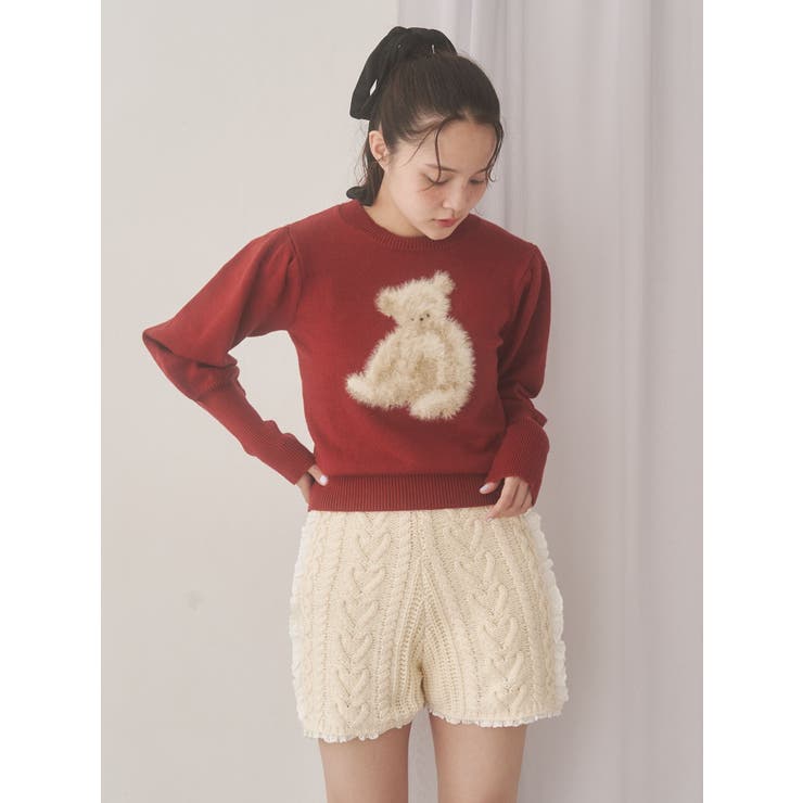 frill knit shortpants | merry jenny | 詳細画像20 