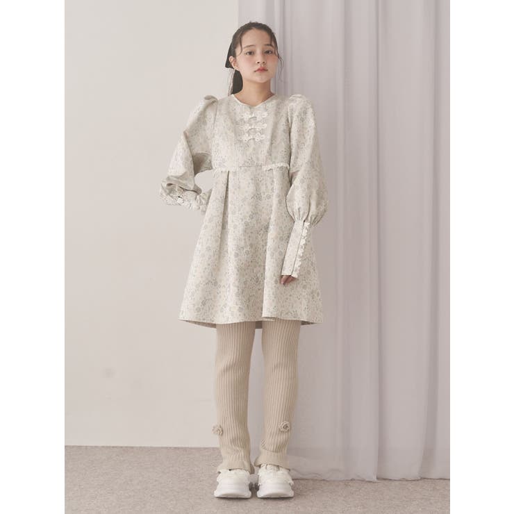 お花のリブニットパンツ | merry jenny | 詳細画像10 