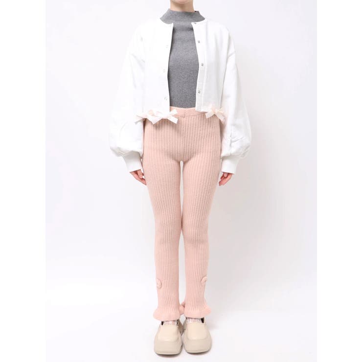 お花のリブニットパンツ | merry jenny | 詳細画像17 