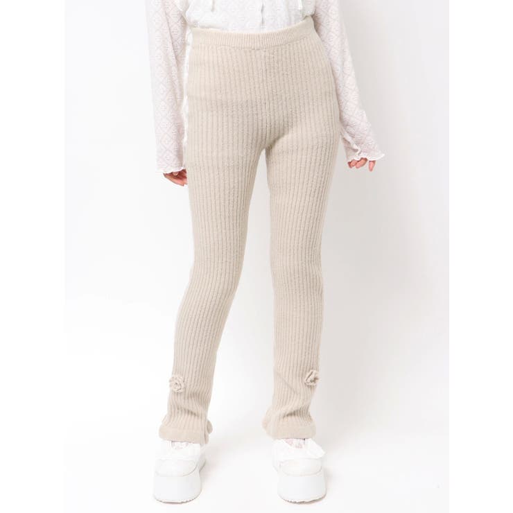 お花のリブニットパンツ | merry jenny | 詳細画像20 