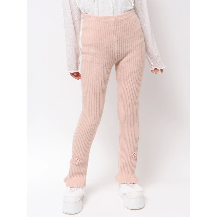 お花のリブニットパンツ | merry jenny | 詳細画像21 