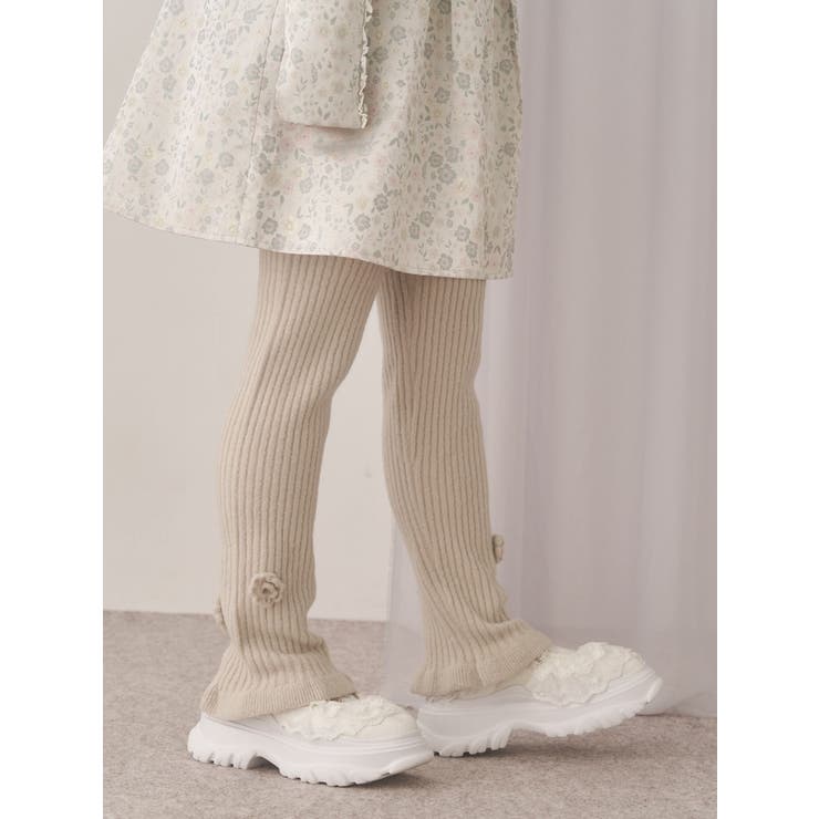 お花のリブニットパンツ | merry jenny | 詳細画像8 