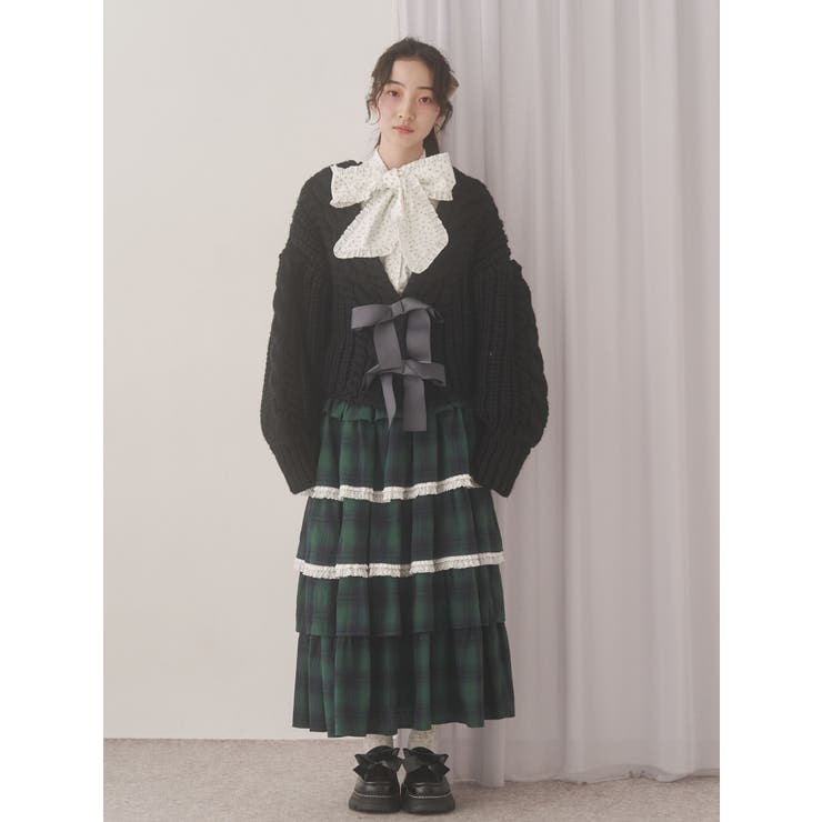ティアードティアードチェックスカート | merry jenny | 詳細画像13 