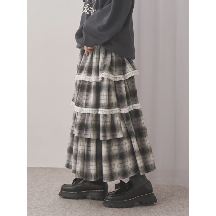 ティアードティアードチェックスカート | merry jenny | 詳細画像20 