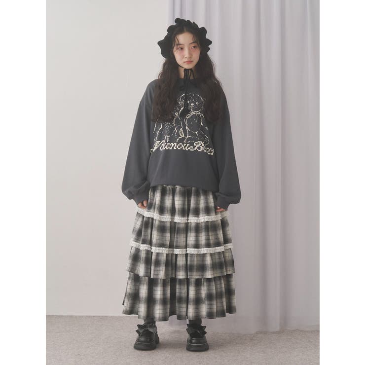 ティアードティアードチェックスカート | merry jenny | 詳細画像21 