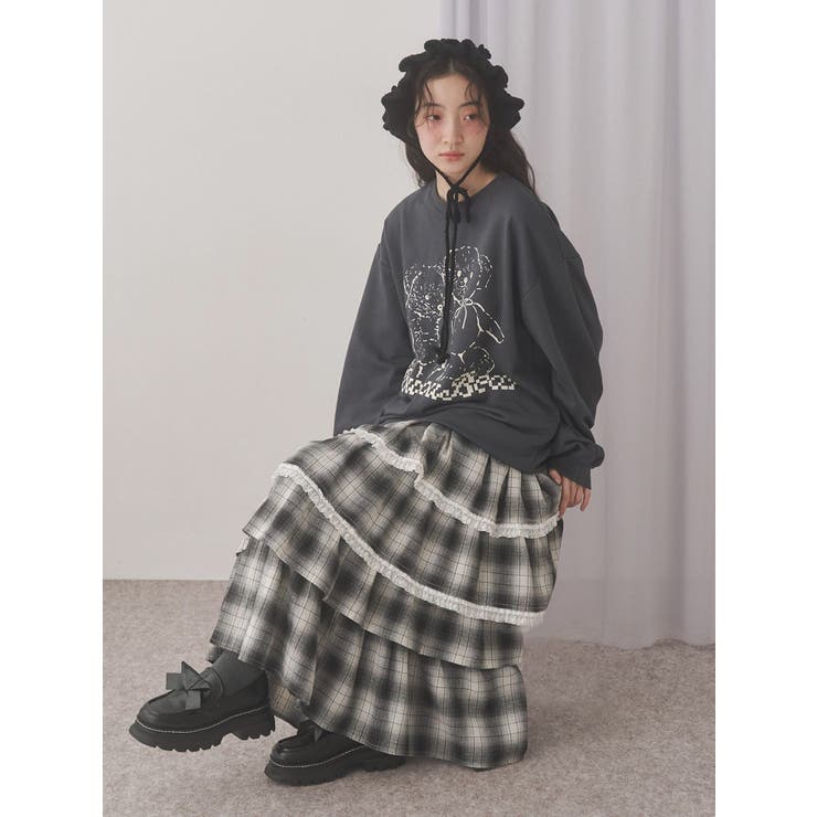 ティアードティアードチェックスカート | merry jenny | 詳細画像22 