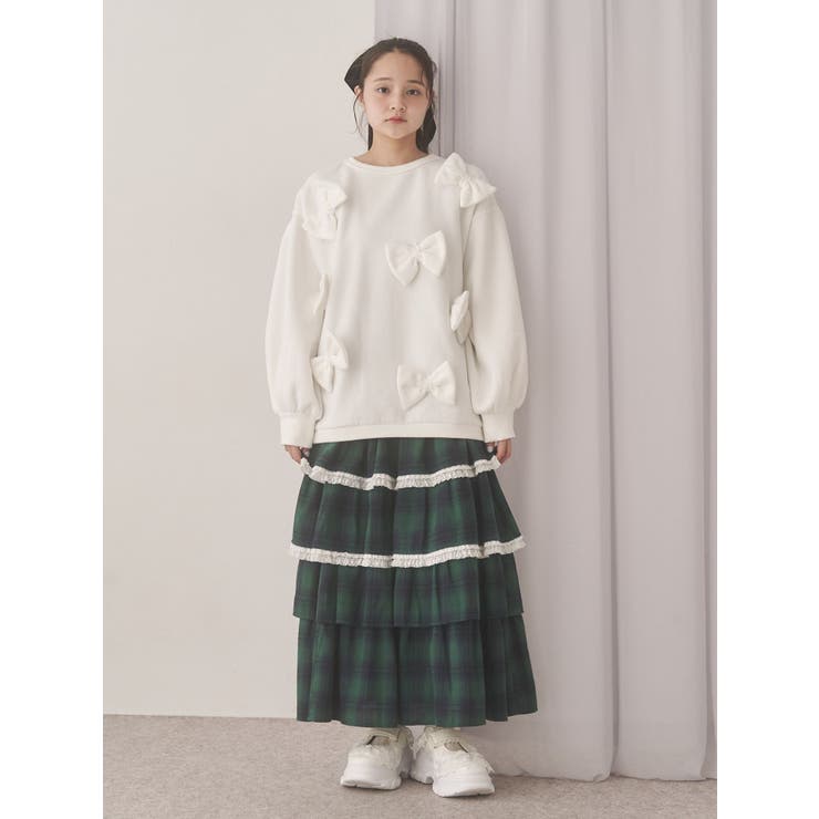 ティアードティアードチェックスカート | merry jenny | 詳細画像24 