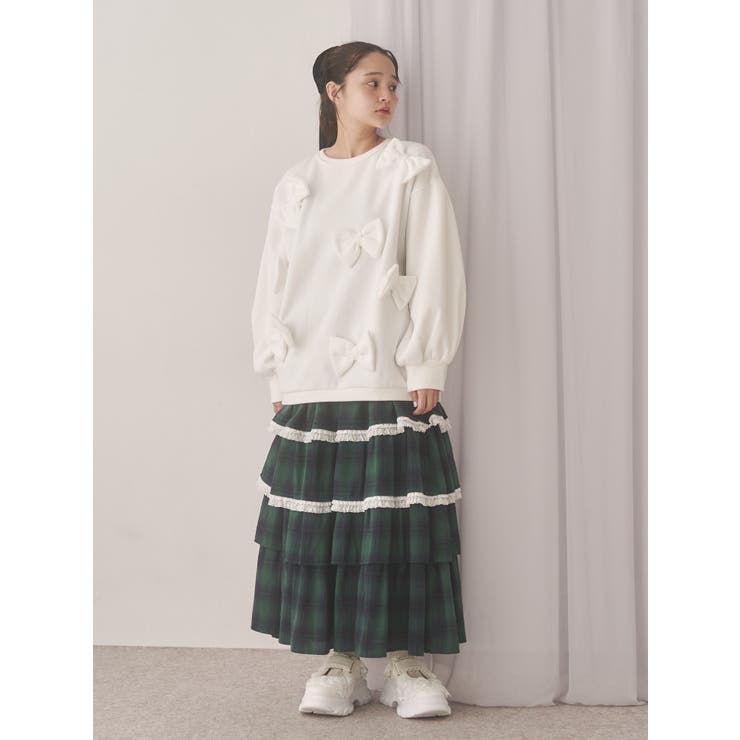 ティアードティアードチェックスカート | merry jenny | 詳細画像25 