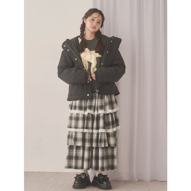 ティアードティアードチェックスカート | merry jenny | 詳細画像26 