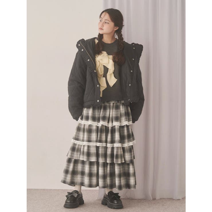 ティアードティアードチェックスカート | merry jenny | 詳細画像27 