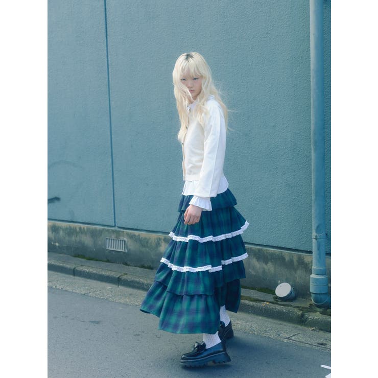 ティアードティアードチェックスカート | merry jenny | 詳細画像33 