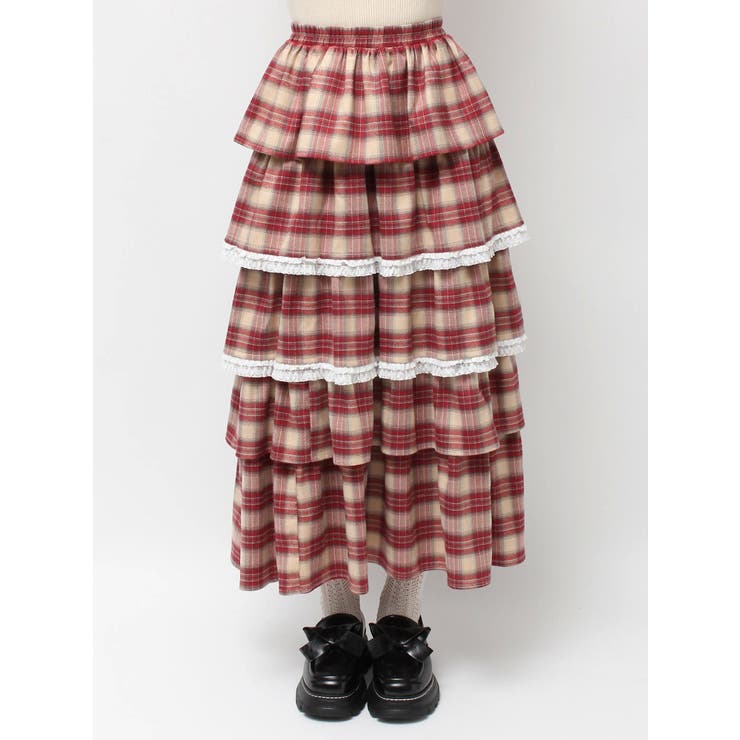 ティアードティアードチェックスカート | merry jenny | 詳細画像35 