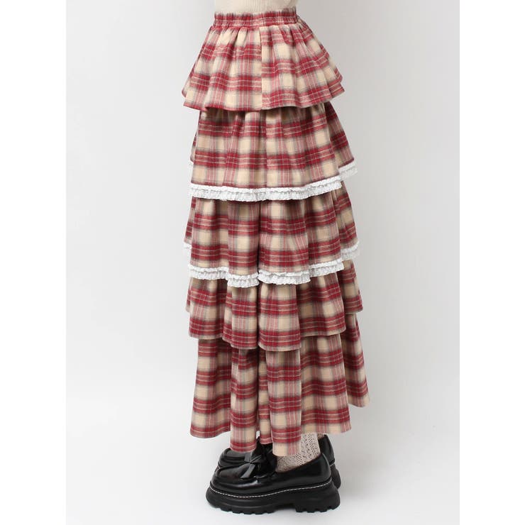 ティアードティアードチェックスカート | merry jenny | 詳細画像36 