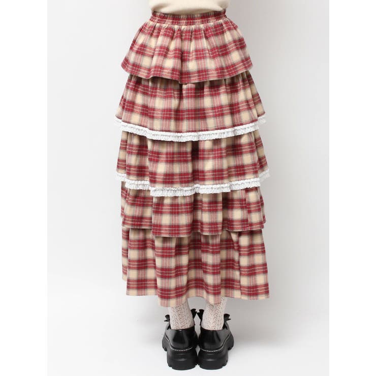 ティアードティアードチェックスカート | merry jenny | 詳細画像37 