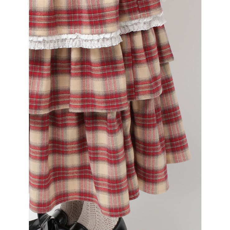 ティアードティアードチェックスカート | merry jenny | 詳細画像39 