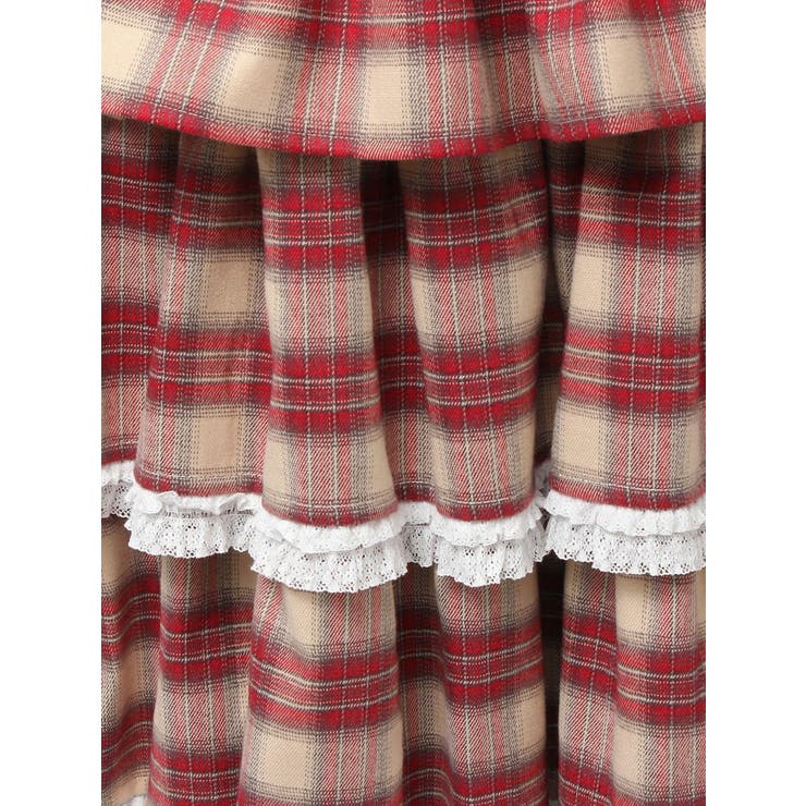 ティアードティアードチェックスカート | merry jenny | 詳細画像44 