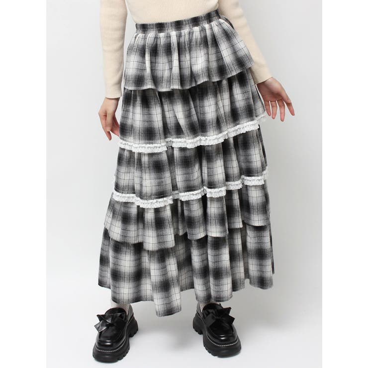 ティアードティアードチェックスカート | merry jenny | 詳細画像45 
