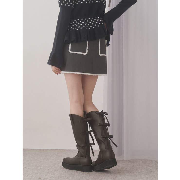 ribbon lace mini skirt | merry jenny | 詳細画像10 