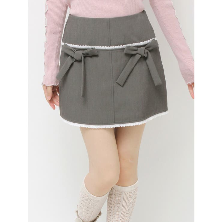 ribbon lace mini skirt | merry jenny | 詳細画像25 