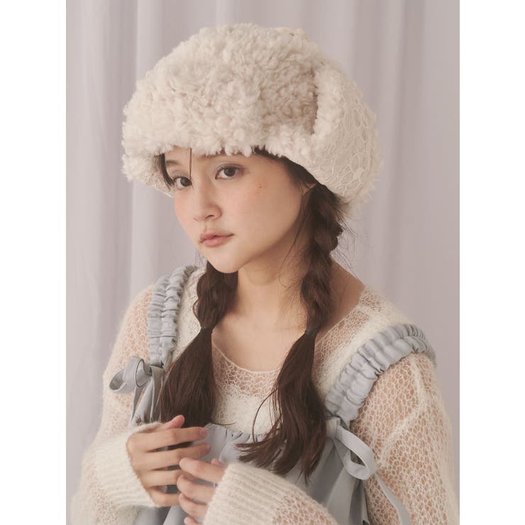 レースドッキングボアハット | merry jenny | 詳細画像8 