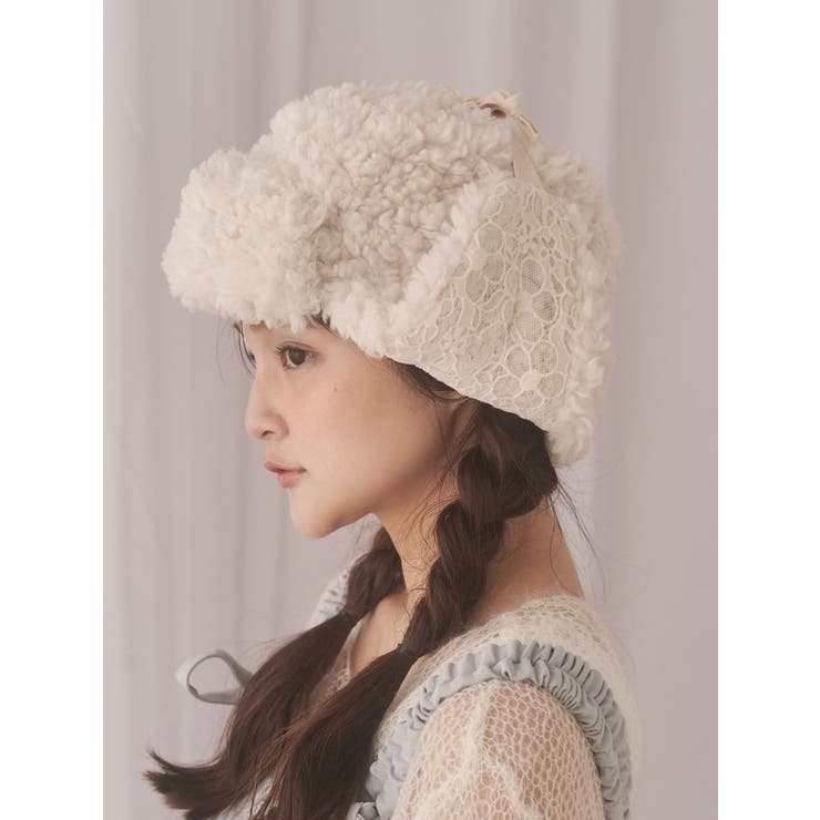 レースドッキングボアハット | merry jenny | 詳細画像9 