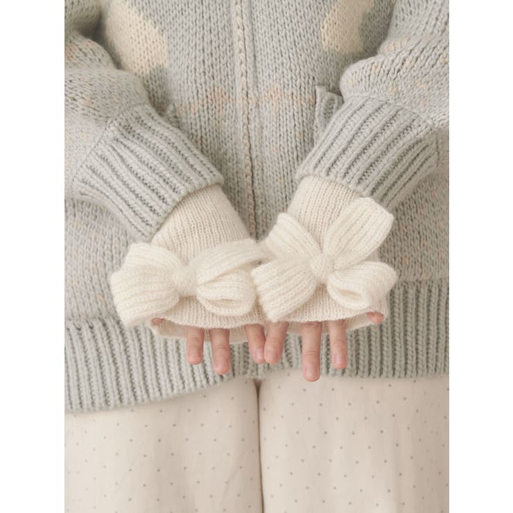 りぼんりぼんニットグローブ | merry jenny | 詳細画像4 
