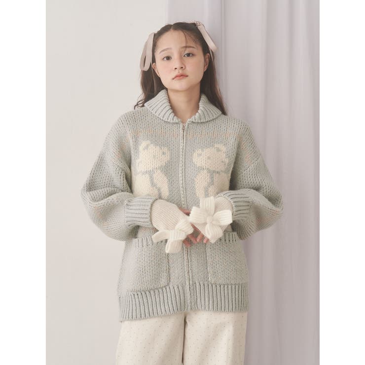 りぼんりぼんニットグローブ | merry jenny | 詳細画像7 