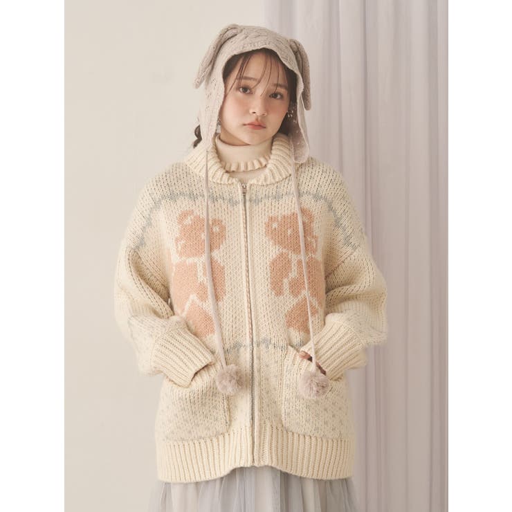 animal lace knit cap | merry jenny | 詳細画像13 