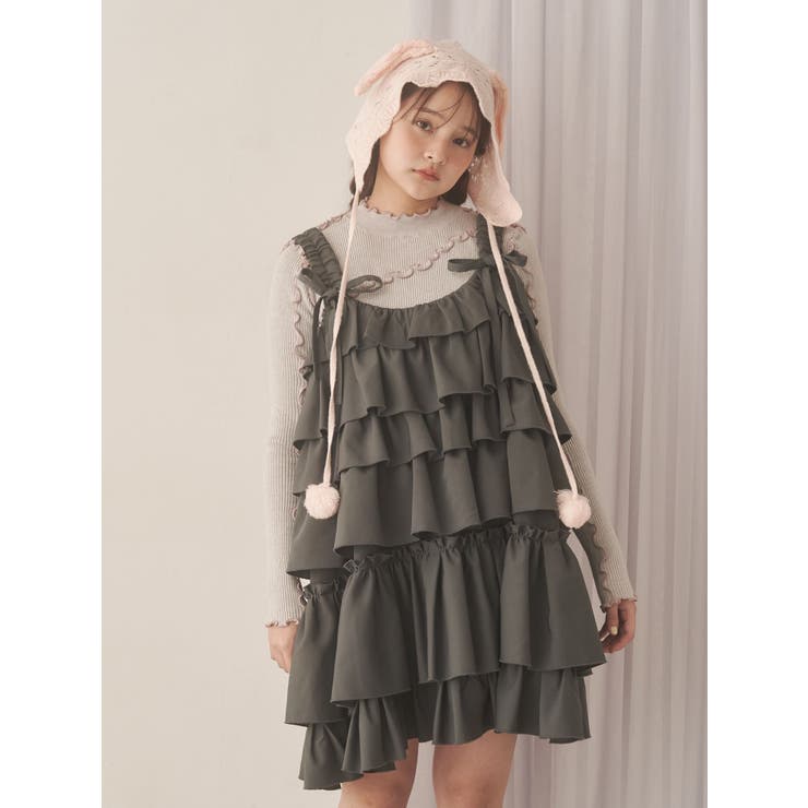 animal lace knit cap | merry jenny | 詳細画像8 