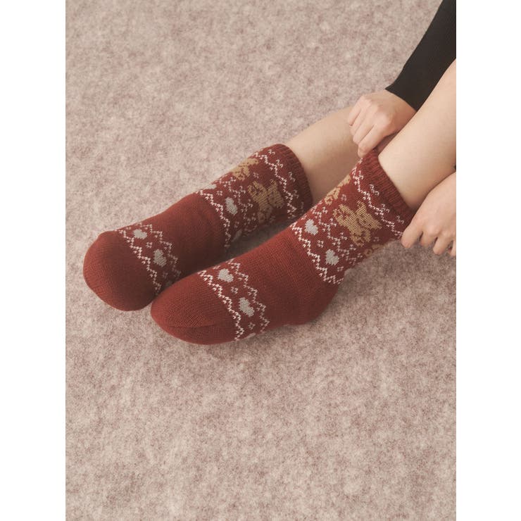 もこもこbear knit socks | merry jenny | 詳細画像9 