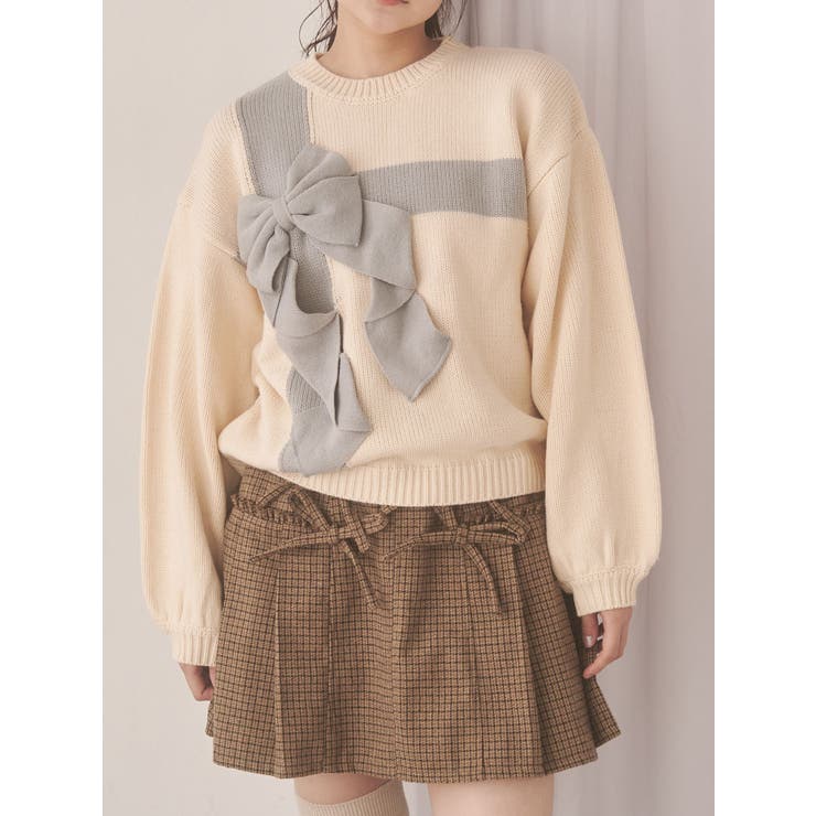 プレゼントリボンニット | merry jenny | 詳細画像1 