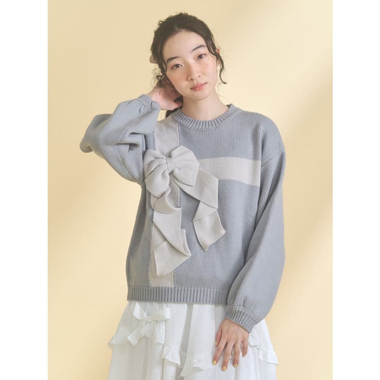 プレゼントリボンニット | merry jenny | 詳細画像5 