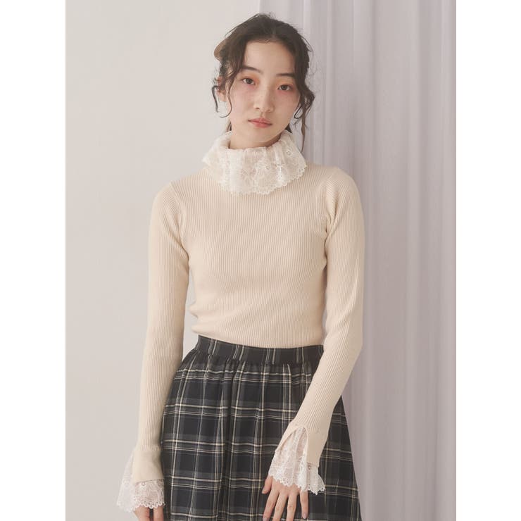 レースリブニット | merry jenny | 詳細画像3 