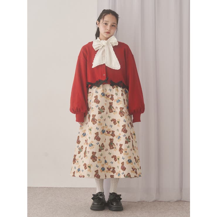 リボンたっぷりスナップカーディガン | merry jenny | 詳細画像10 