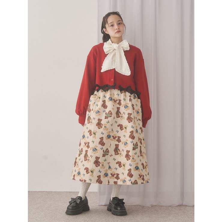 リボンたっぷりスナップカーディガン | merry jenny | 詳細画像11 