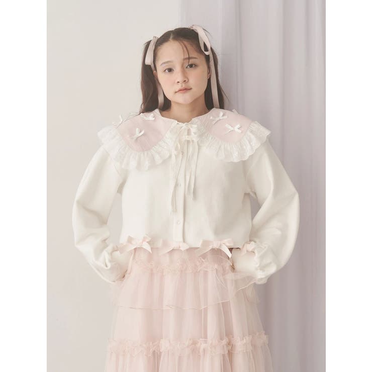 リボンたっぷりスナップカーディガン | merry jenny | 詳細画像13 