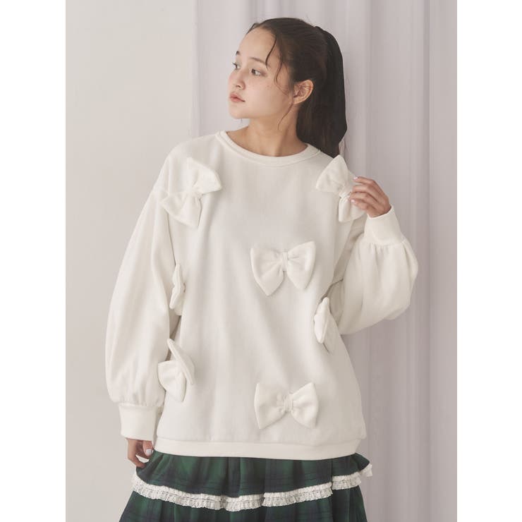 ぽんぽんリボンスウェット | merry jenny | 詳細画像11 