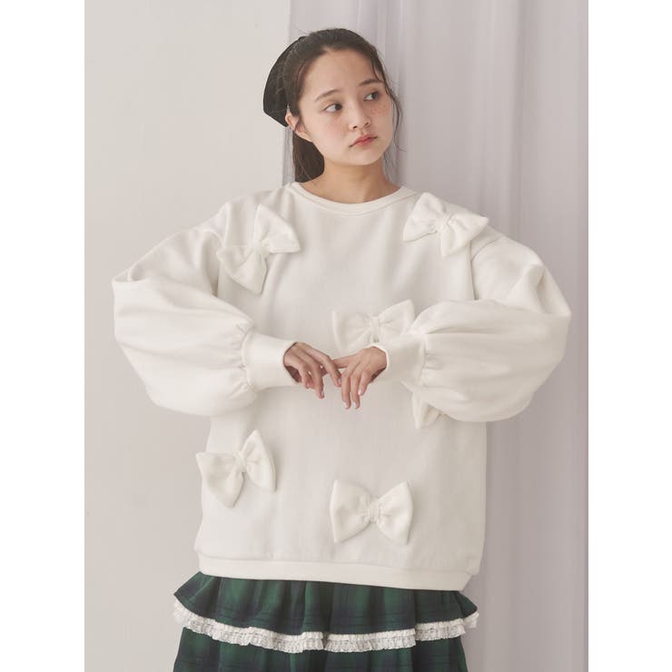 ぽんぽんリボンスウェット | merry jenny | 詳細画像12 